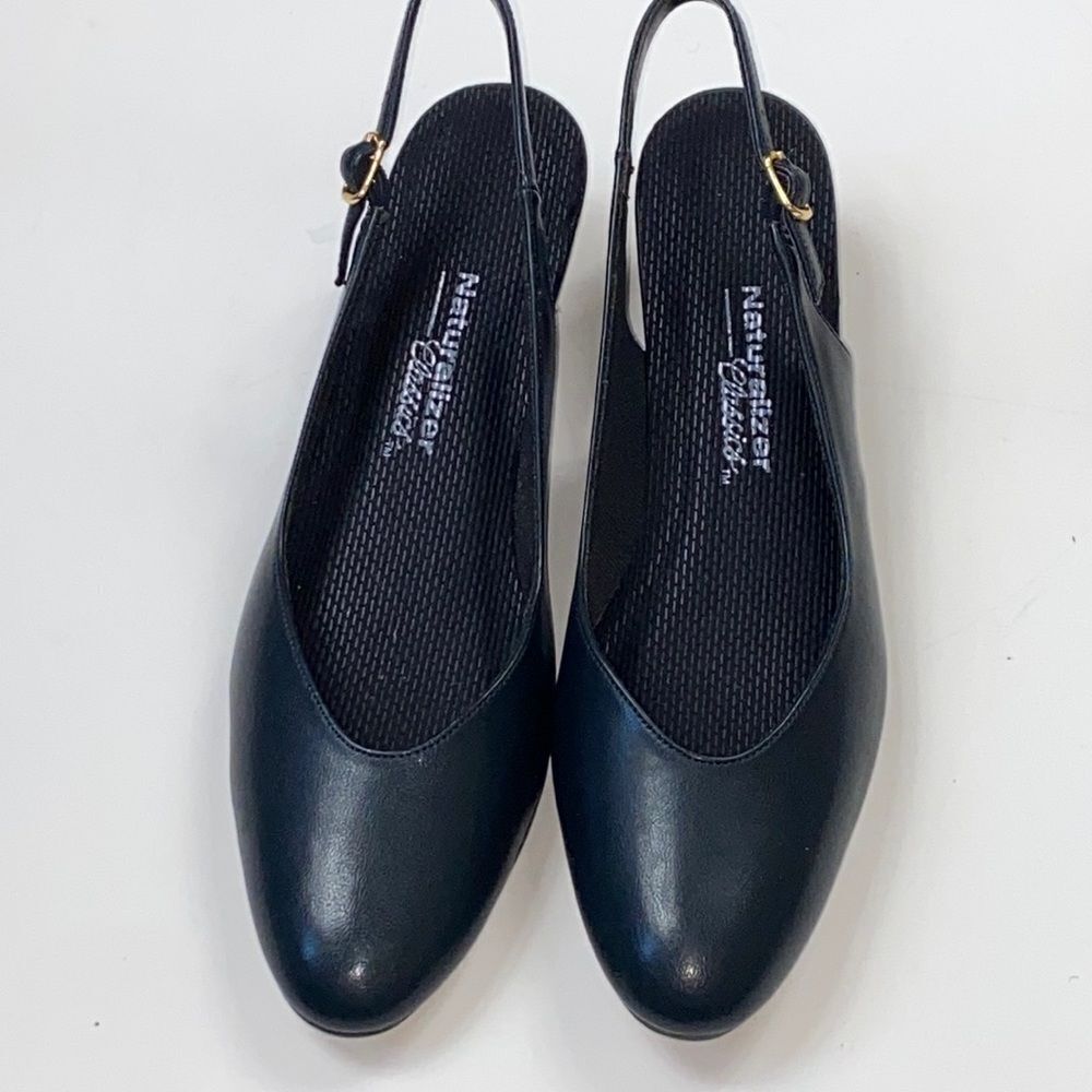 Naturalizer Black Slingback Flats